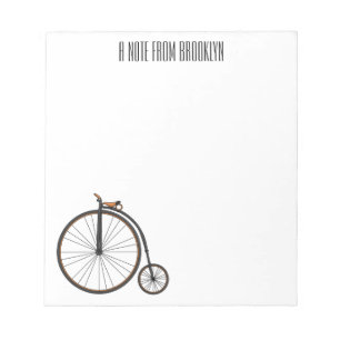Bloc De Notas Ilustracion de personalizado de bicicletas de alta