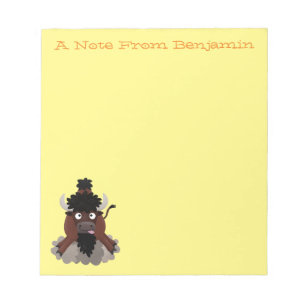 Bloc De Notas Ilustracion de personalizado de bisontes búfalos d