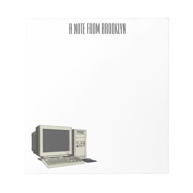 Bloc De Notas Ilustracion de personalizado de equipos (Frente)