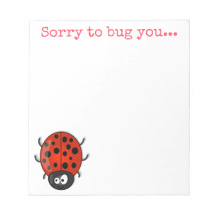Bloc De Notas Ilustracion de personalizado de insectos de insect