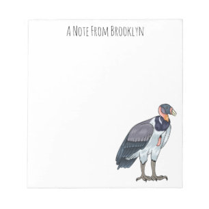 Bloc De Notas Ilustracion de personalizado de pájaro buitre rey