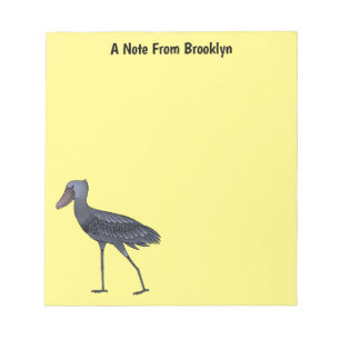 Bloc De Notas Ilustracion de personalizado de pájaro Shoebill
