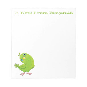 Bloc De Notas Ilustracion de personalizado de paracaídas verde l