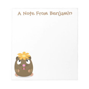 Bloc De Notas Ilustracion de personalizado feliz de conejillo de