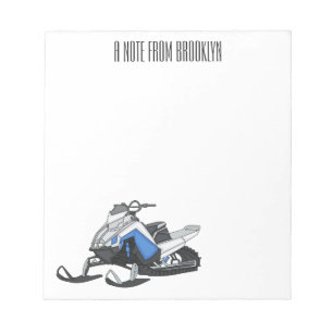 Bloc De Notas Ilustracion de personalizado para motos de nieve