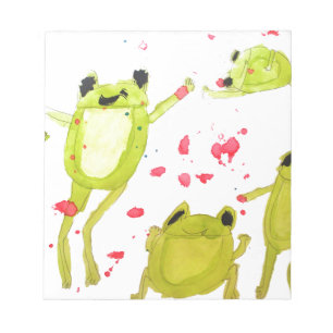 Bloc De Notas Ilustracion de rana dulce