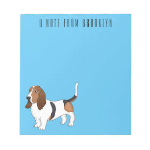 Bloc De Notas Ilustracion del personalizado del perro de enlace