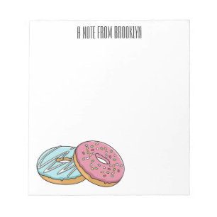 Bloc De Notas Ilustracion Donut personalizado