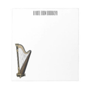 Bloc De Notas Ilustracion Harp personalizado