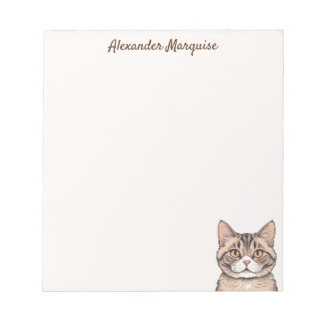 Bloc De Notas ilustracion lindo gato Notepad