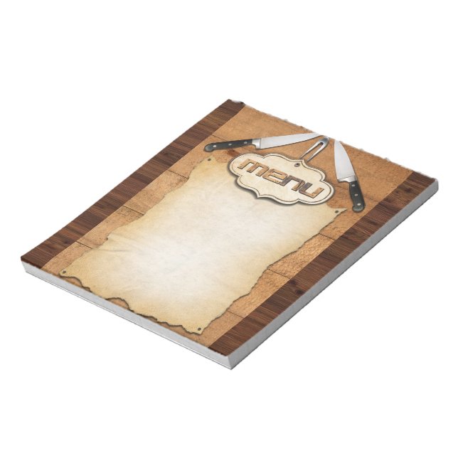 Bloc De Notas Ilustracion Menù (Lado Izquierdo)
