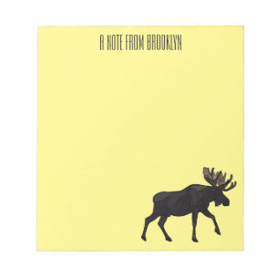 Bloc De Notas Ilustracion Moose personalizado