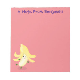 Bloc De Notas Ilustracion personalizado bananero de Cute kawaii