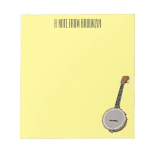 Bloc De Notas Ilustracion personalizado Banjo