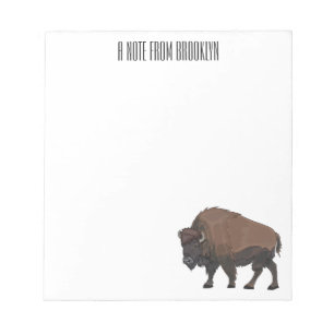 Bloc De Notas Ilustracion personalizado Bison