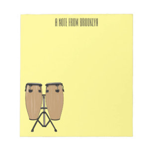 Bloc De Notas Ilustracion personalizado Bongo drum