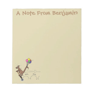 Bloc De Notas Ilustracion personalizado canguro del humor austra