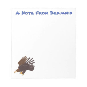 Bloc De Notas Ilustracion personalizado de águila dorada diverti