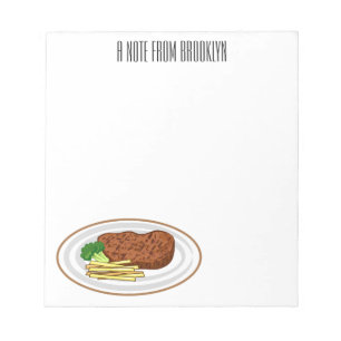 Bloc De Notas Ilustracion personalizado de carne