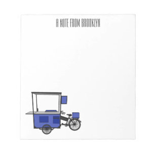 Bloc De Notas Ilustracion personalizado de carrito de alimentos