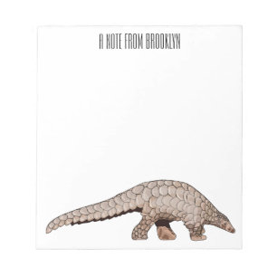 Bloc De Notas Ilustracion personalizado de Pangolin