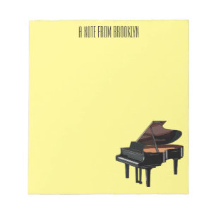 Bloc De Notas Ilustracion personalizado de piano