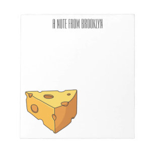Bloc De Notas Ilustracion personalizado de queso
