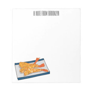 Bloc De Notas Ilustracion personalizado de tempura gambas