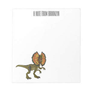 Bloc De Notas Ilustracion personalizado Dilophosaurus
