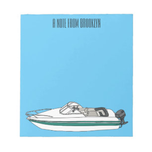 Bloc De Notas Ilustracion personalizado en motocicleta