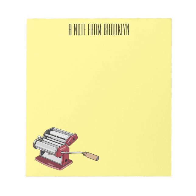 Bloc De Notas Ilustracion personalizado fabricante de pasta (Frente)