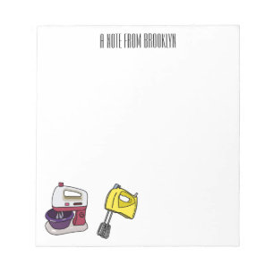 Bloc De Notas Ilustracion personalizado mezclador