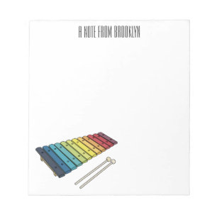 Bloc De Notas Ilustracion personalizado xilófono