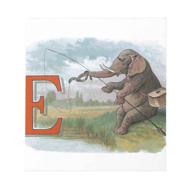 Bloc De Notas Ilustracion pesquero de Elephant (Frente)