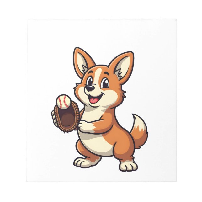 Bloc De Notas Ilustración vectorial de dibujos animados de catch (Frente)