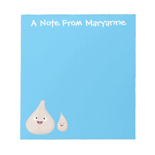 Bloc De Notas Ilustracion vegetal de personalizado de ajo dulce