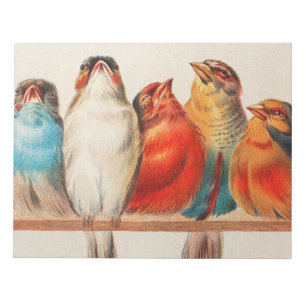 Bloc De Notas Ilustracion vintage colorido de cinco pequeños páj