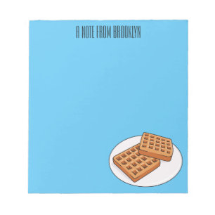 Bloc De Notas Ilustracion Waffle personalizado