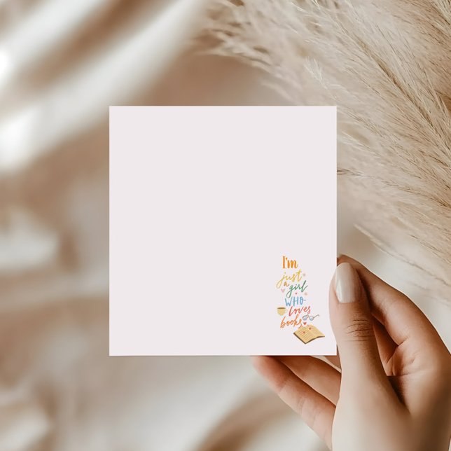 Bloc De Notas I'm just a girl who loves books (Subido por el creador)