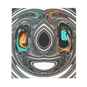 Bloc De Notas Imagen de arte en textura de cebra de origen étnic