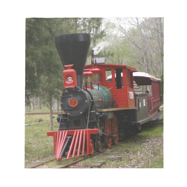 Bloc De Notas Imágenes de trenes de locomotoras (Frente)