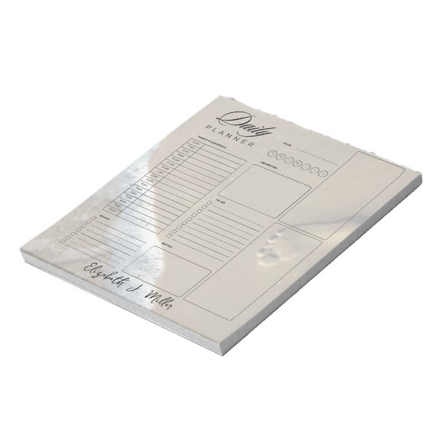 Bloc De Notas Imágenes personalizadas de hojas de planificación  (Lado Izquierdo)
