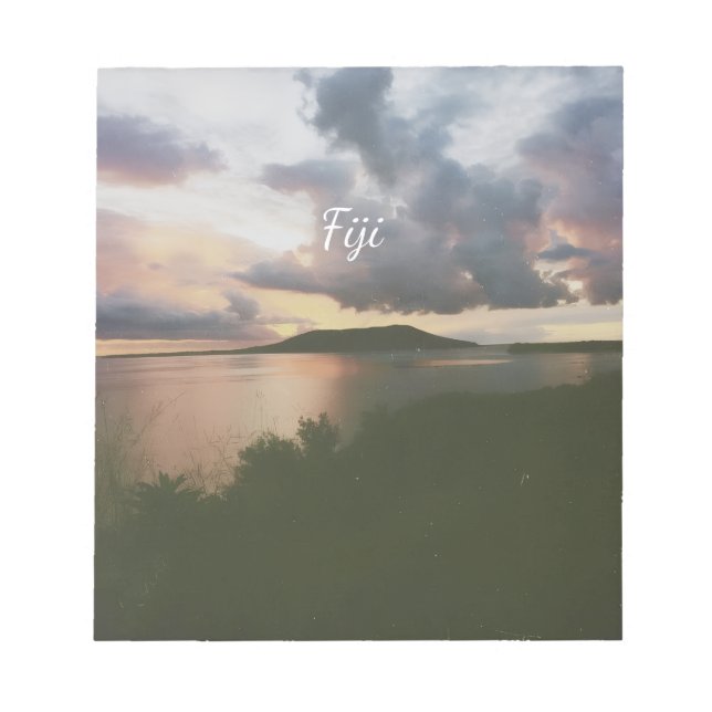 Bloc De Notas Imán de foto flexible de la isla tropical de Fiji (Frente)