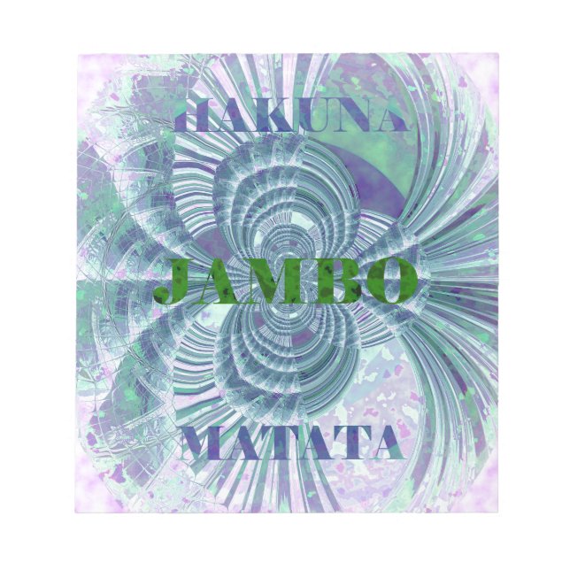 Bloc De Notas Impresión artística de Aurora Matata (Frente)