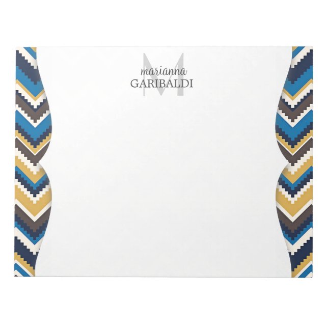 Bloc De Notas Impresión azteca personalizada (Frente)