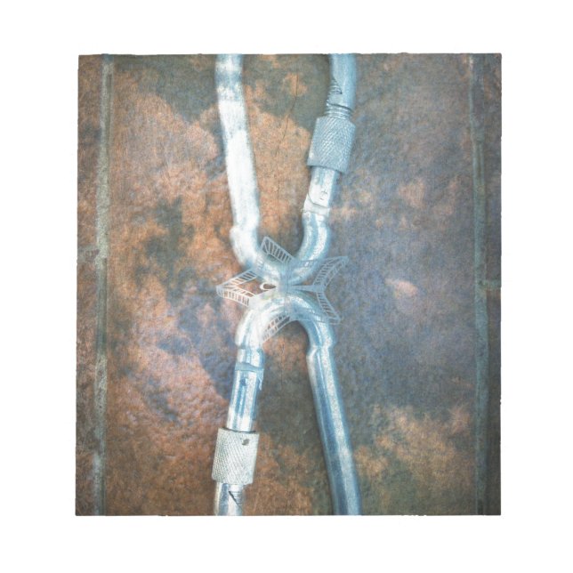 Bloc De Notas Impresión de arte de carabiners vinculados (Frente)