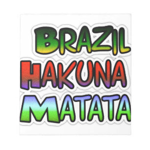 Bloc De Notas Impresión de arte Hakuna Matata