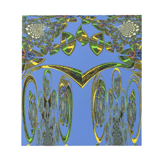 Bloc De Notas Impresión de arte irlandés con diseño abstracto de (Frente)