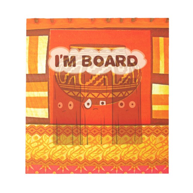 Bloc De Notas Impresión de colores tradicionales africanos rojos (Frente)