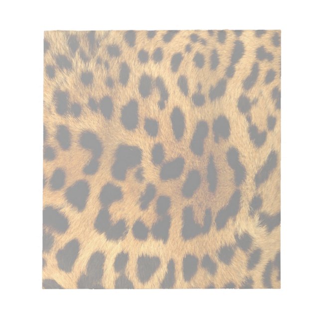 Bloc De Notas Impresión de leopardo (Frente)